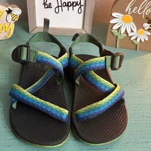 Chaco Kids Sandals in Blue and Green